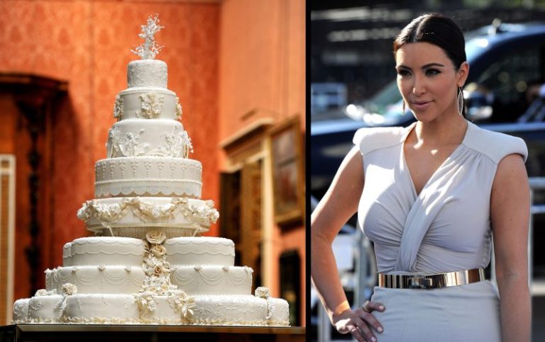 Unveiling the Extravagance: Kim Kardashian’s Legendary Wedding Cake 
