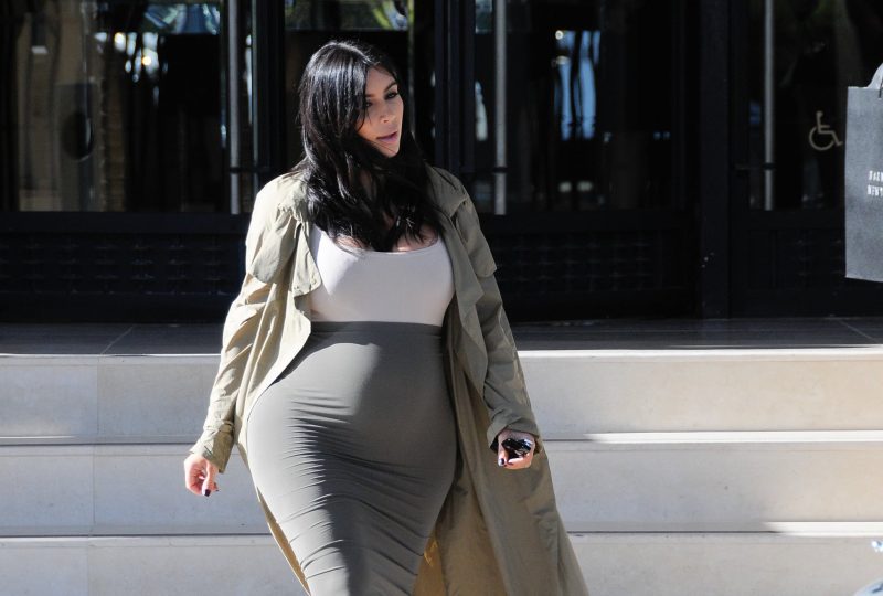 The Kim Kardashian Baby Bump: August 2015