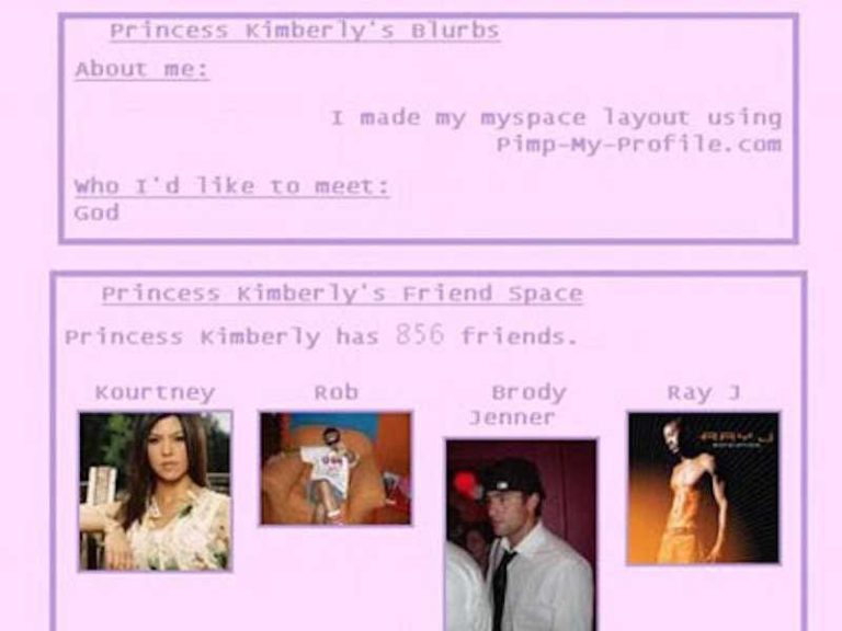 Kim Kardashian Myspace: A Blast from the Past 