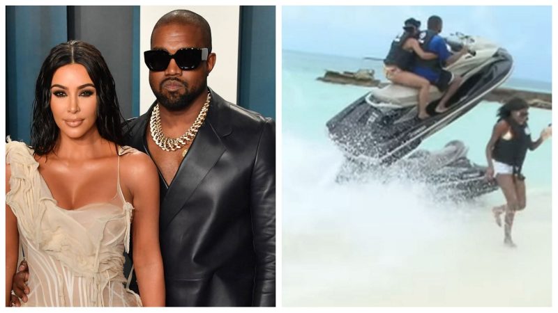 Did Kanye West and Kim Kardashian Crash a Jet Ski?