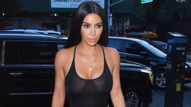 The Controversial Fashion Statement: Kim Kardashian in a Sheer Top 