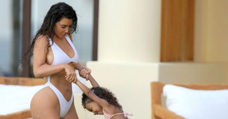 The Controversy Surrounding Kim Kardashian’s White Bathing Suit in Mexico 
