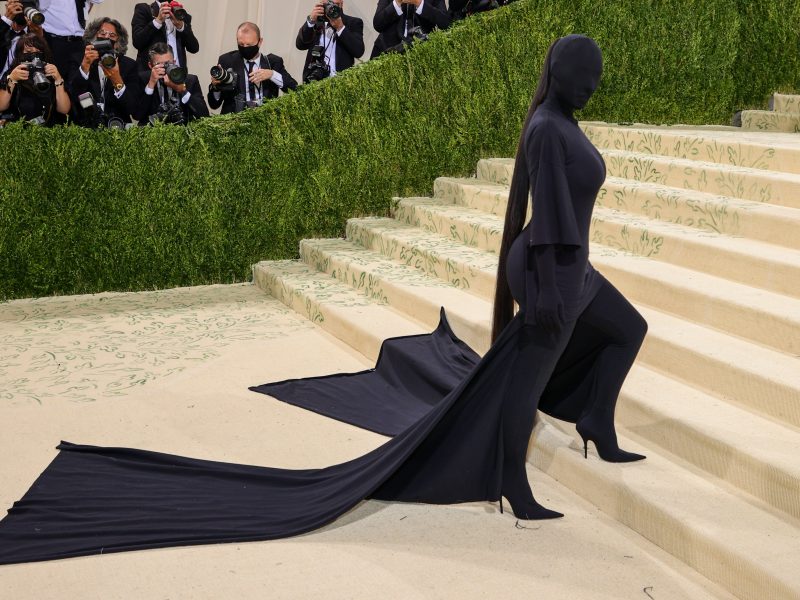 Kim Kardashian's Iconic Balenciaga Look Steals the Show at Met Gala 2021