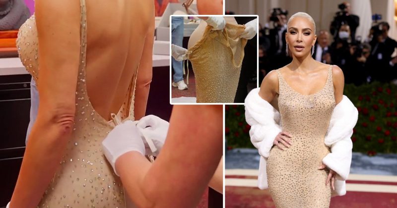 Kim Kardashian's Marilyn Monroe Dress Zipper: A Fashion Statement at the Met Gala 2022